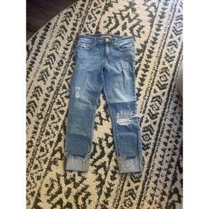 Joes jeans light wash cuff crop 24